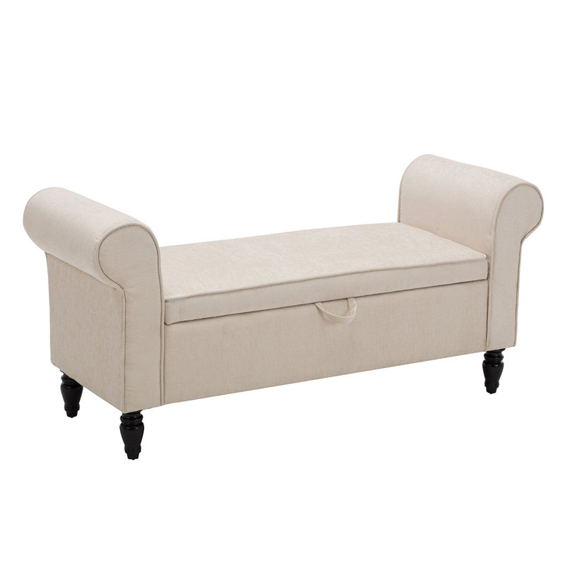 Charlton Home Souther Upholstered Storage Bench & Reviews